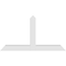 Ekena Millwork Portland Architectural Grade PVC Gable Bracket, 72"W x 39"H x 6"D x 6"F, 13/12 Pitch GBP072X39X0606POR00 - alternate 3